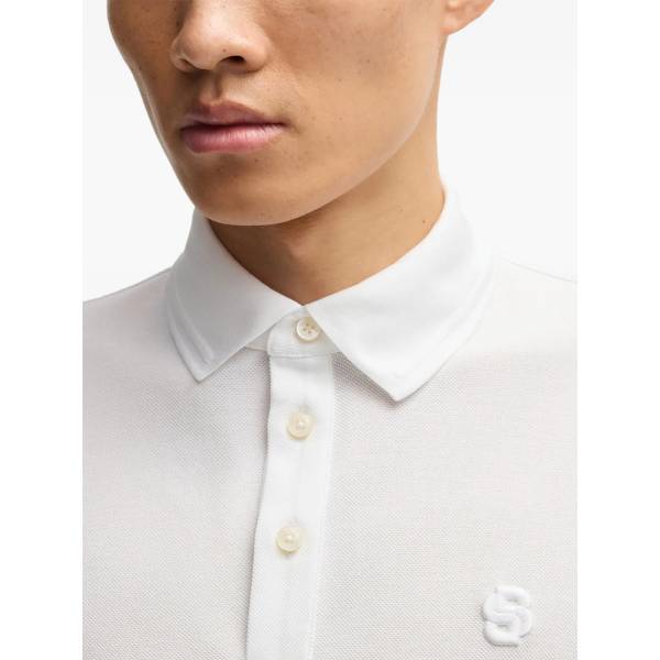 Boss Double B Monogram Piqué Polo Shirt