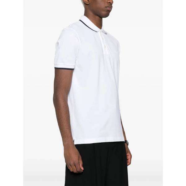 Boss Logo-Rubberised Cotton Polo Shirt