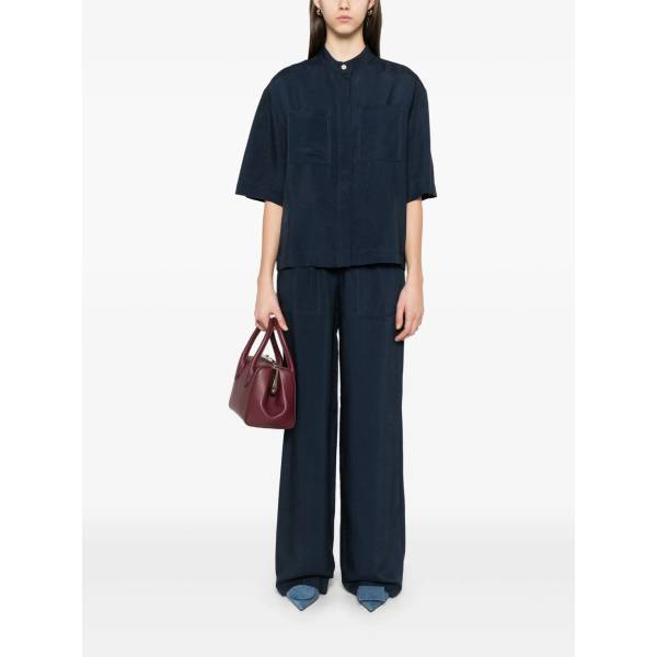 Boss Twill Wide-Leg Trousers