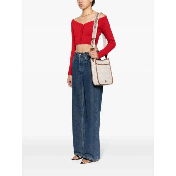 Michael Kors Large Luisa Canvas Crossbody Bag