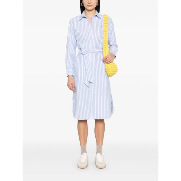 Polo Ralph Lauren Striped Cotton Midi Dress