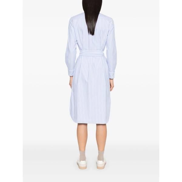 Polo Ralph Lauren Striped Cotton Midi Dress