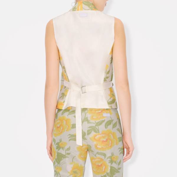 KENZO Peonies Kimono Waistcoat
